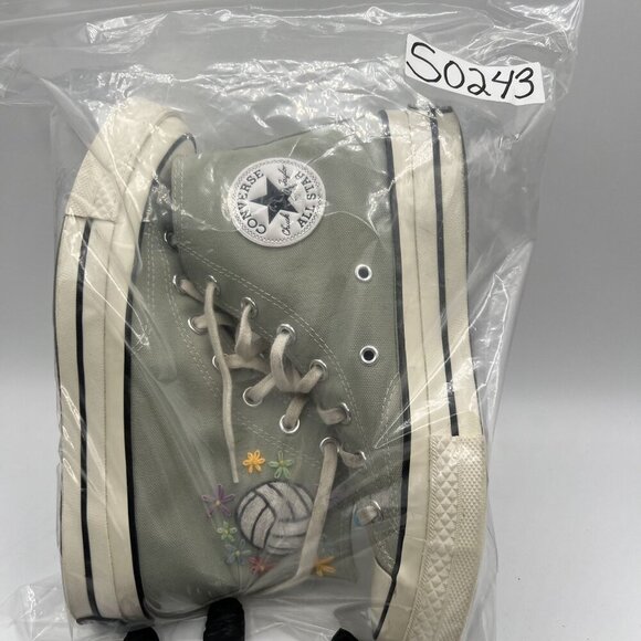 Converse Chuck Taylor All Star Size US M6 / W8 Embroidered Sage High Top Sneaker - Picture 16 of 16